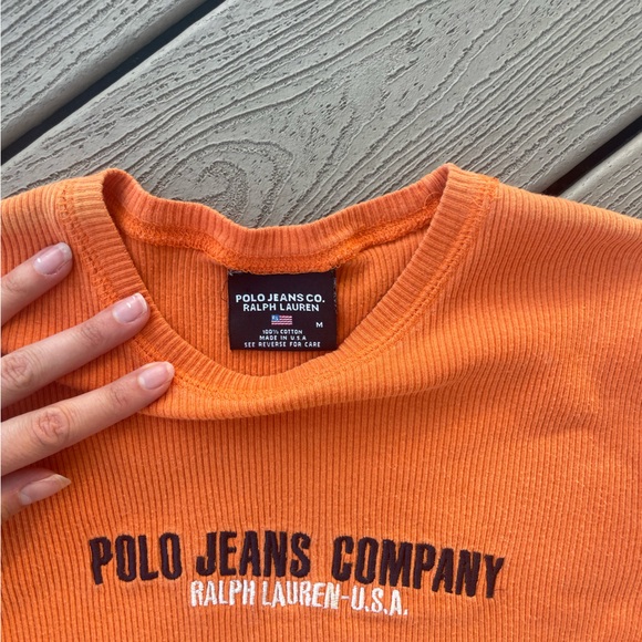 Vintage Ralph Lauren shirt made into a crop top fill fit size small loosely. - Picture 3 of 5